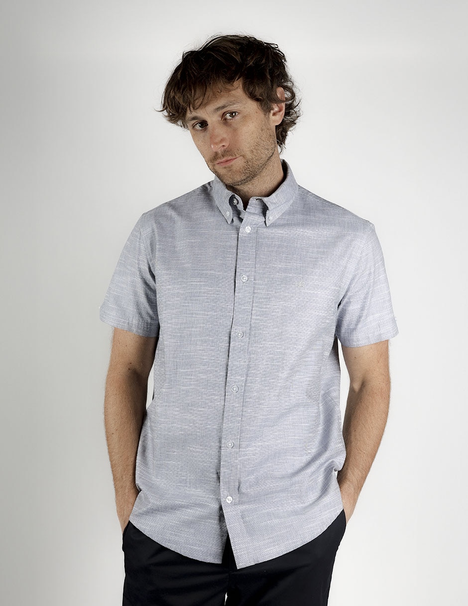 Camisa business casual manga corta para hombre Camisa business casual manga corta para hombre