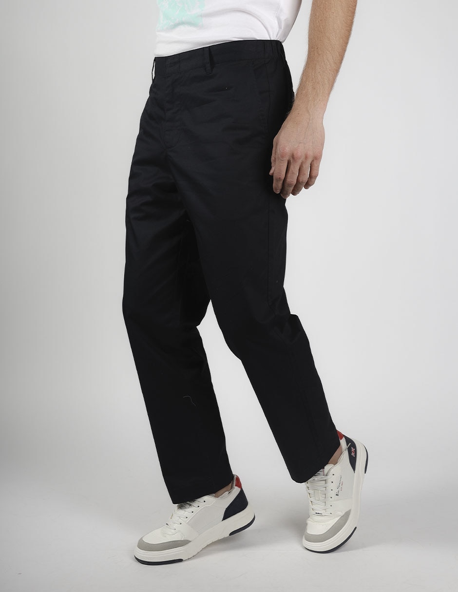 Pantalón business casual regular slim de algodón para hombre 4