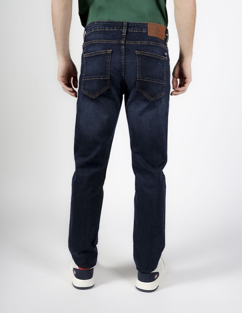 Jeans slim lavado obscuro para hombre 2