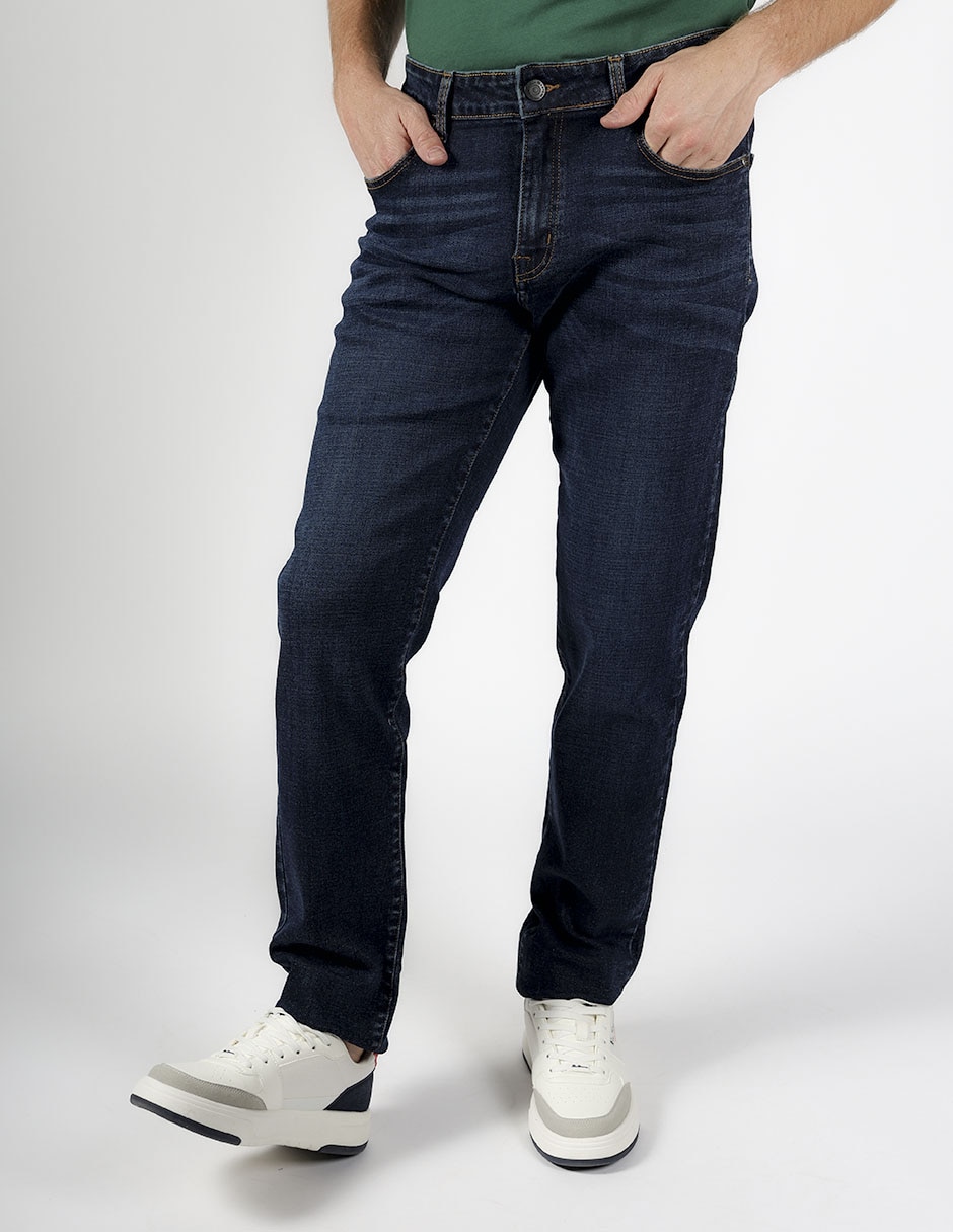 Jeans slim lavado obscuro para hombre 3