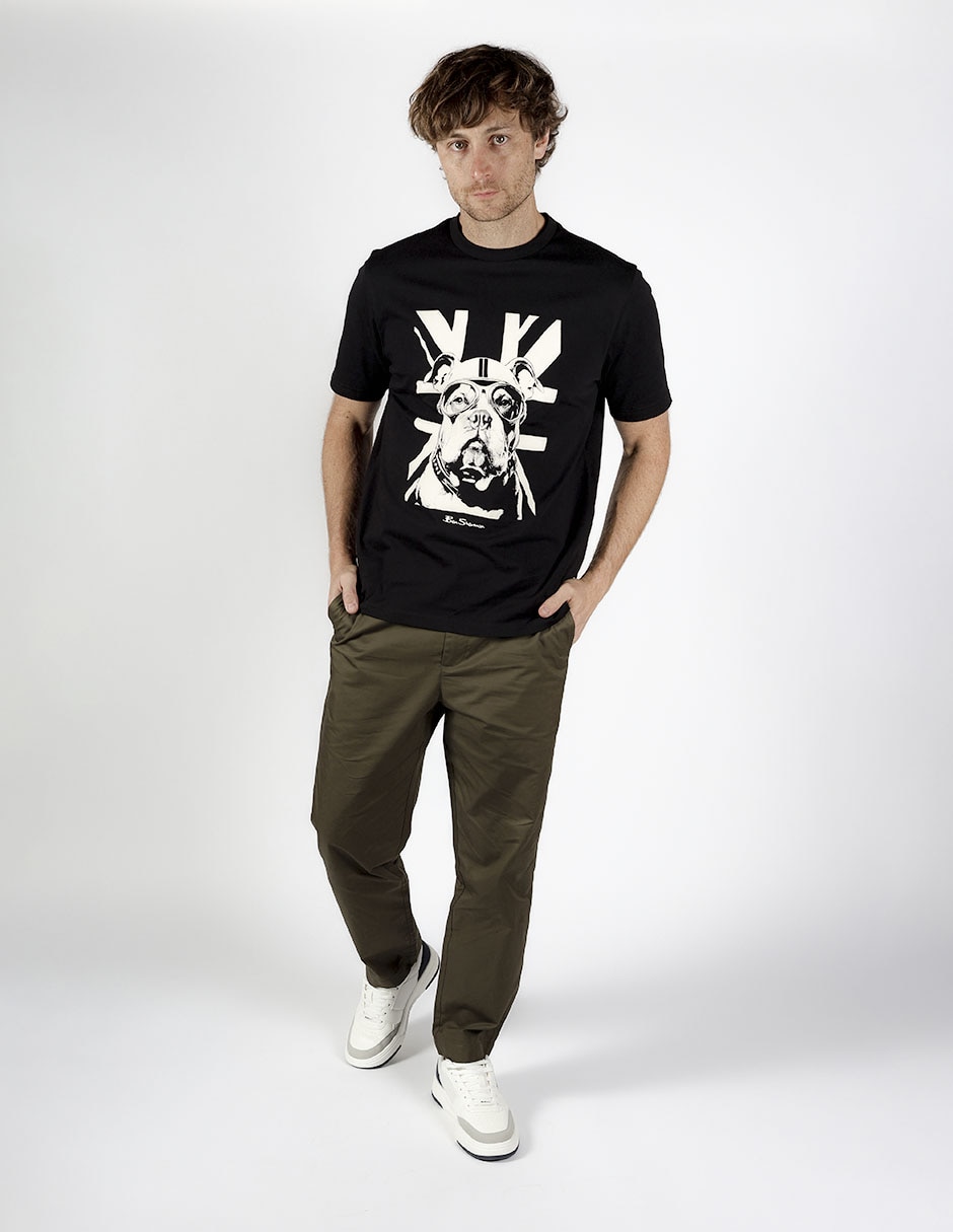 Pantalón recto de algodón para hombre 4