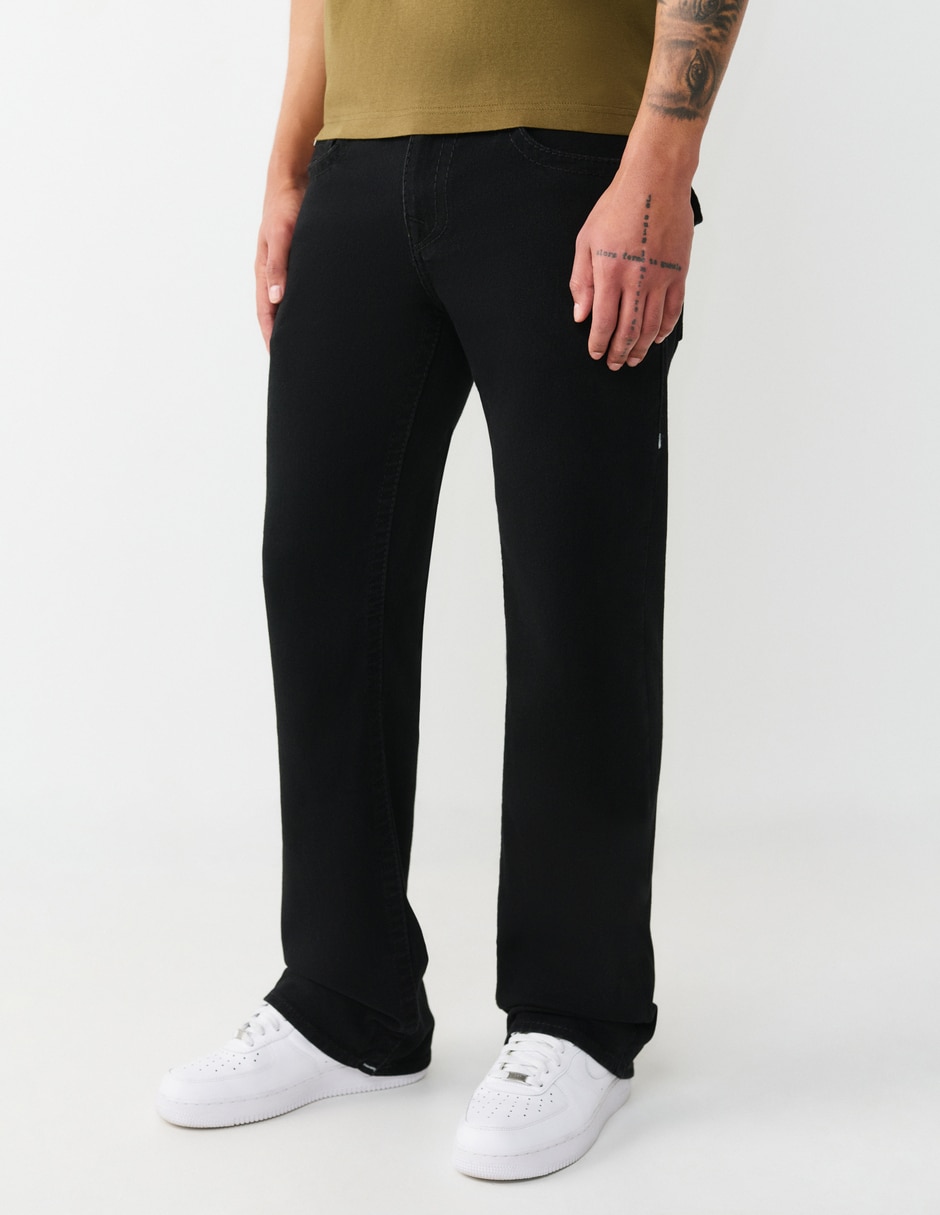Jeans bota lavado obscuro para hombre 4