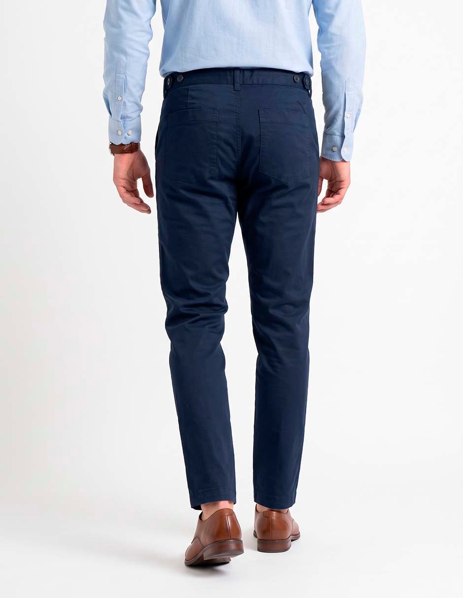 Pantalón casual slim de algodón para hombre 3