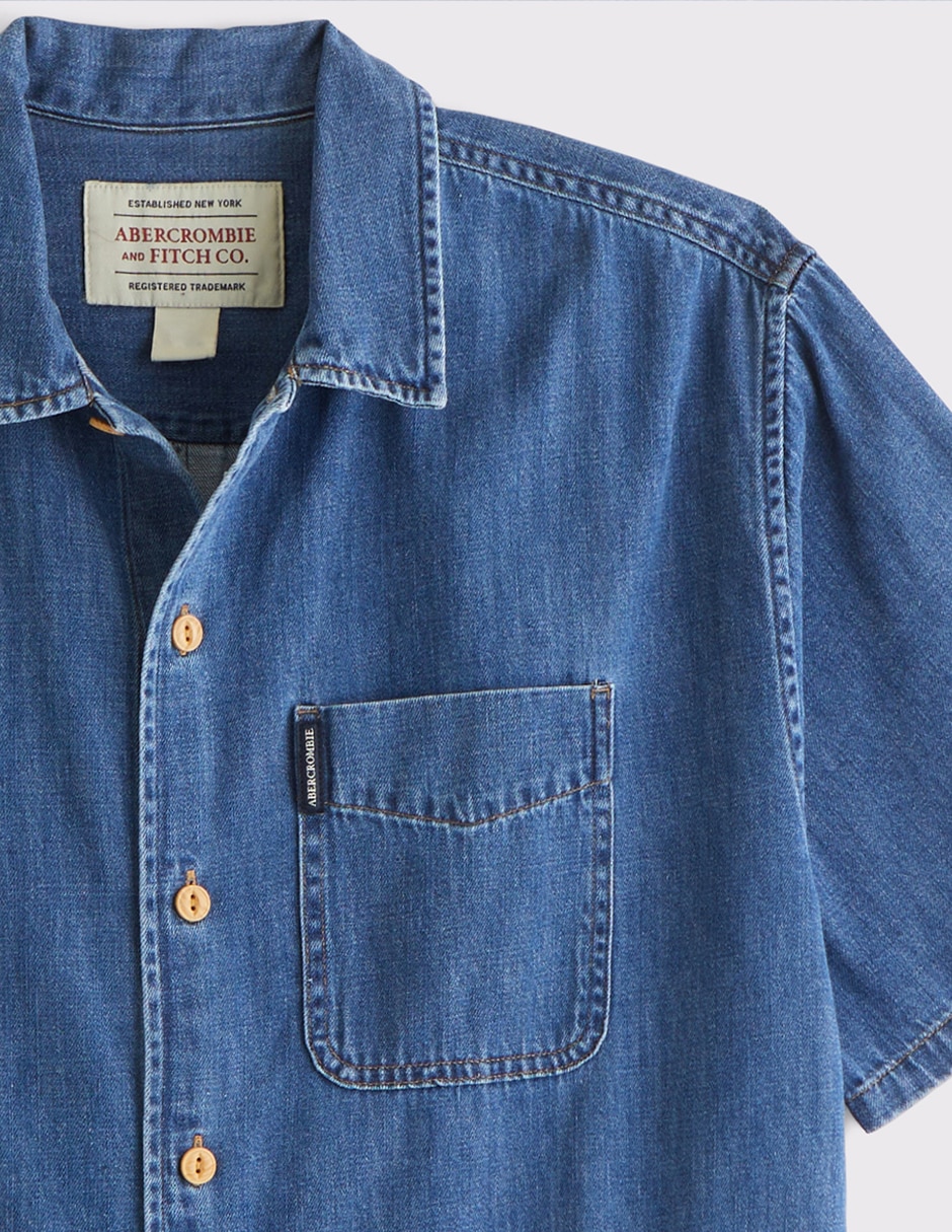 Camisa casual de algodón manga corta para hombre 2