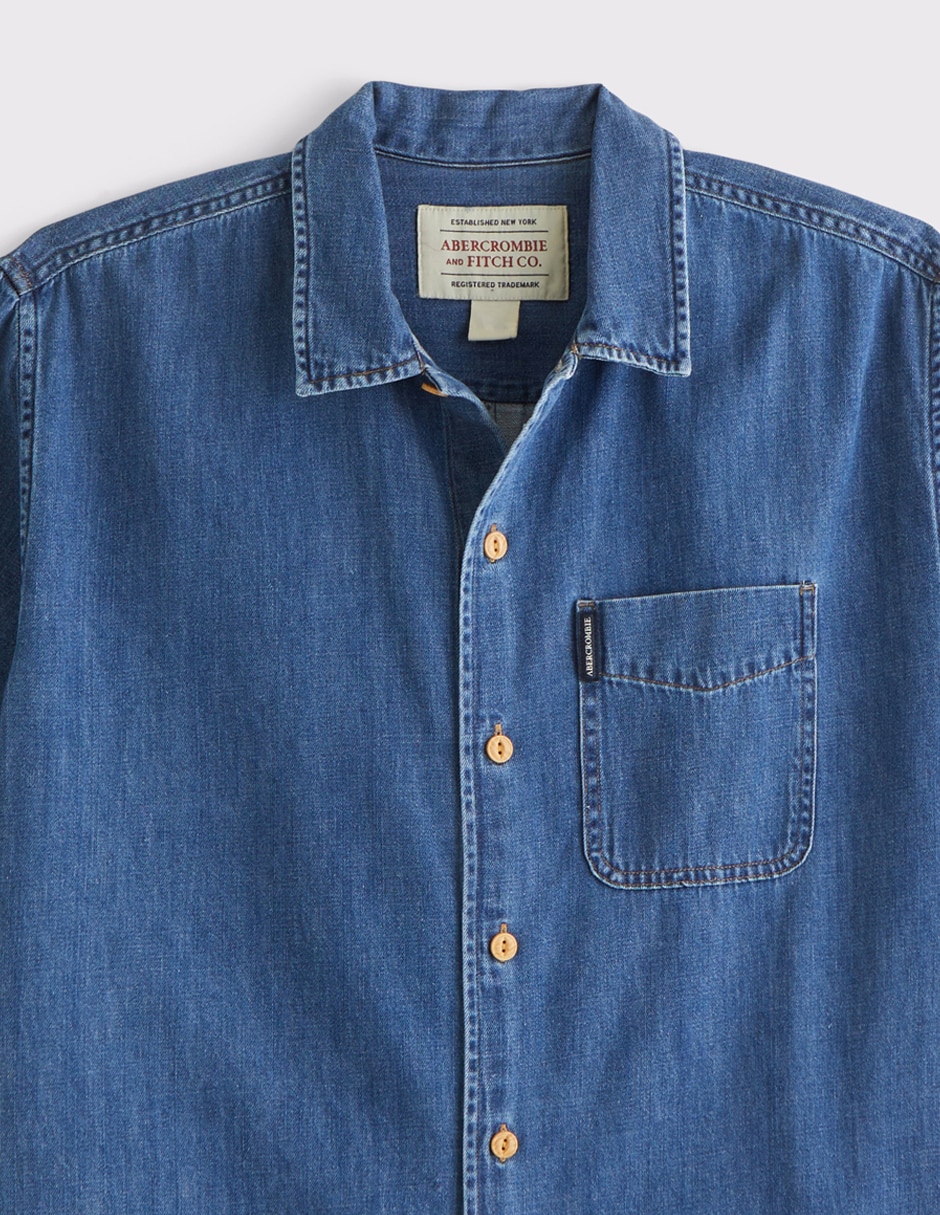 Camisa casual de algodón manga corta para hombre 3