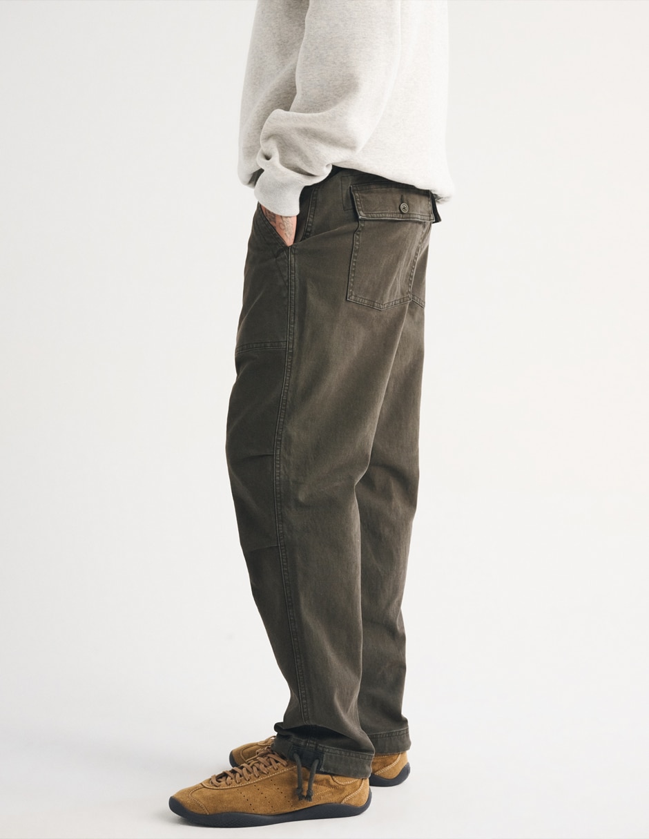 Pantalón Casual Regular Baggy de Algodón para hombre 3