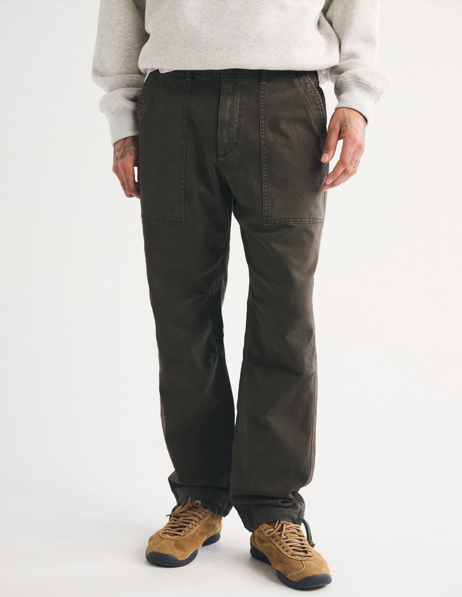Pantalón Casual Regular Baggy de Algodón para hombre 6