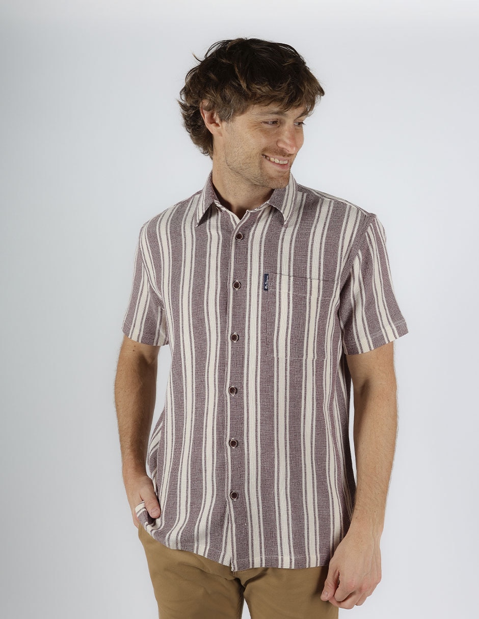 Camisa casual de algodón manga corta para hombre Camisa casual de algodón manga corta para hombre