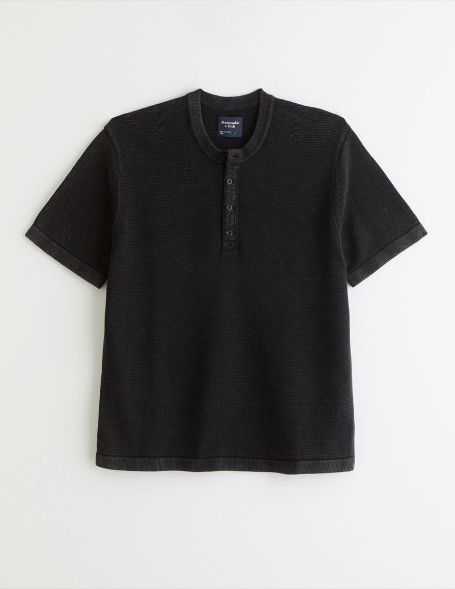 Playera cuello henley para hombre Playera cuello henley para hombre
