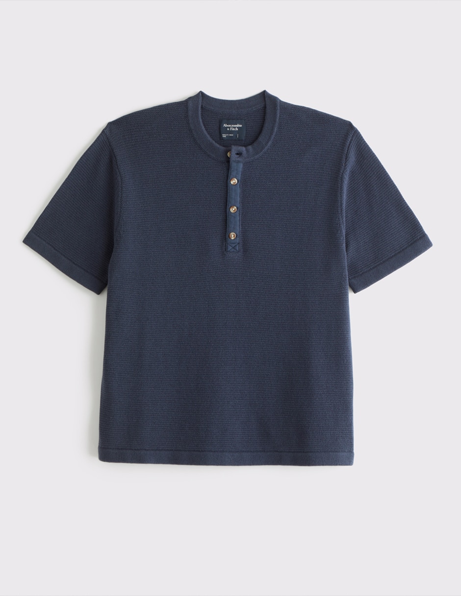 Playera cuello henley para hombre Playera cuello henley para hombre