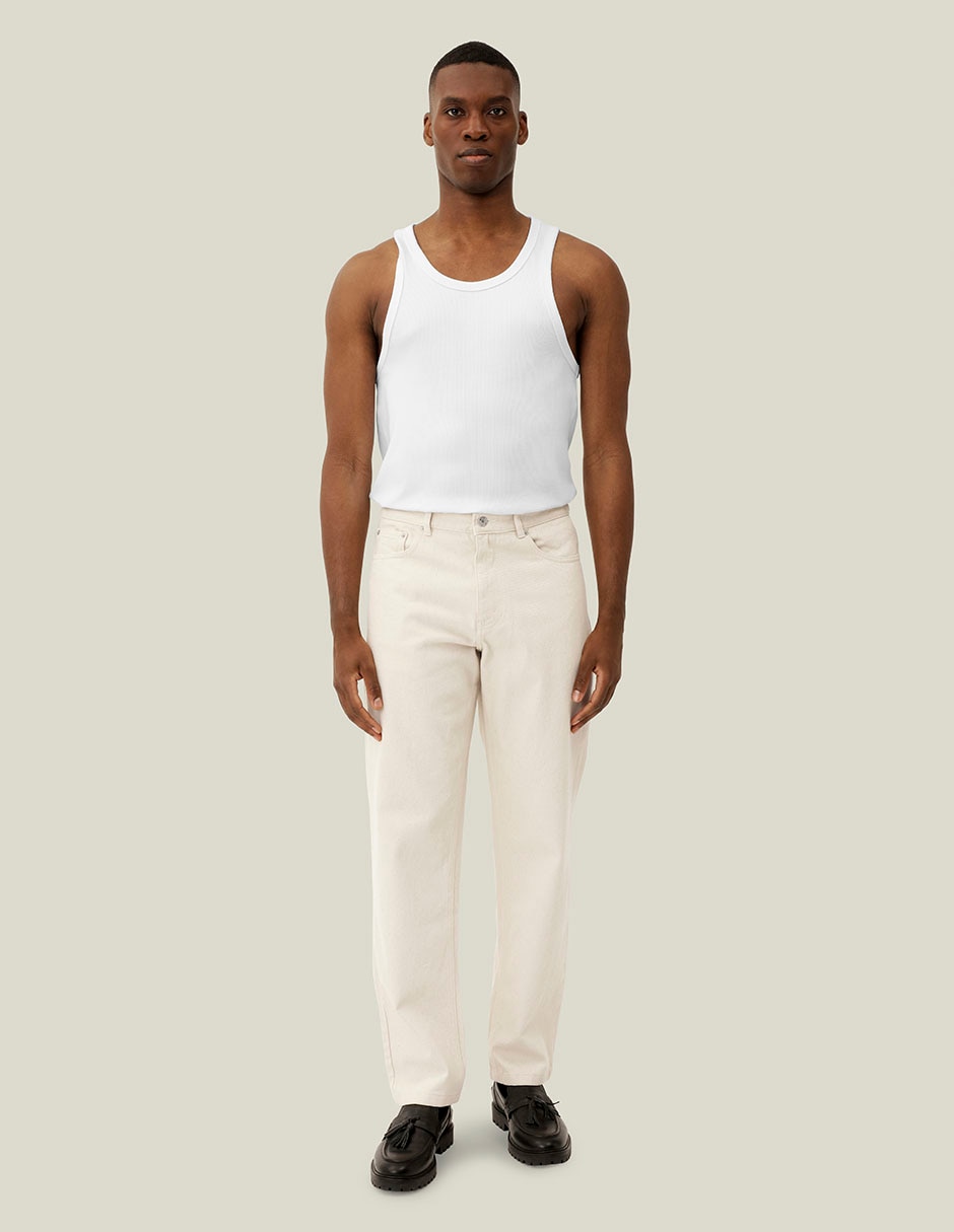 Pantalón casual straight de algodón para hombre Pantalón casual straight de algodón para hombre