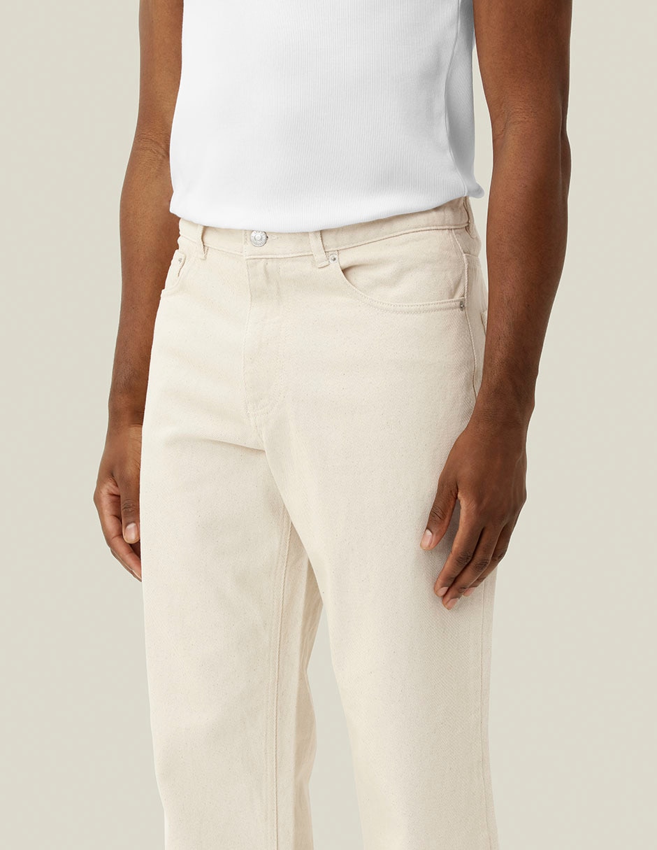 Pantalón casual straight de algodón para hombre 3