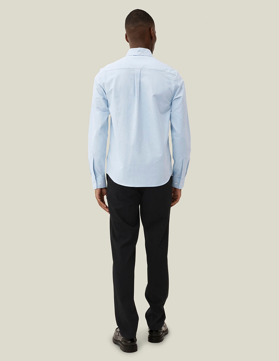 Camisa casual de algodón manga larga para hombre 2