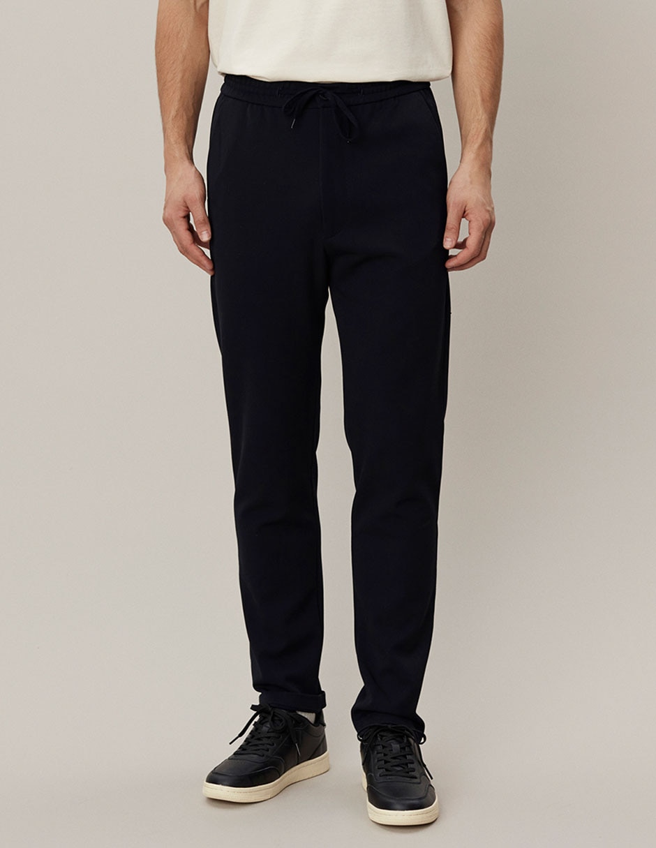 Pantalón casual straight de algodón para hombre Pantalón casual straight de algodón para hombre