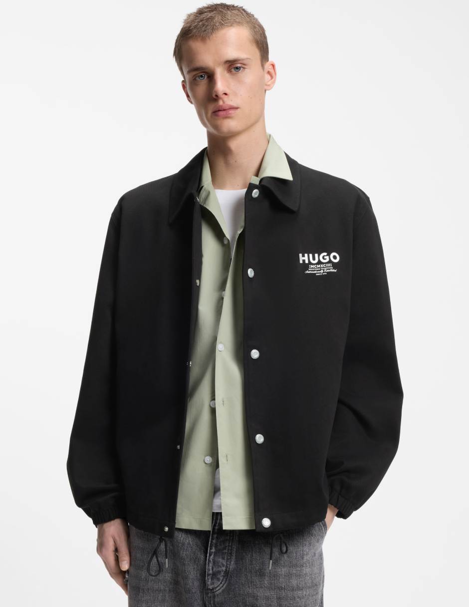 Chamarra casual hugo bluede algodón para hombre Chamarra casual hugo bluede algodón para hombre