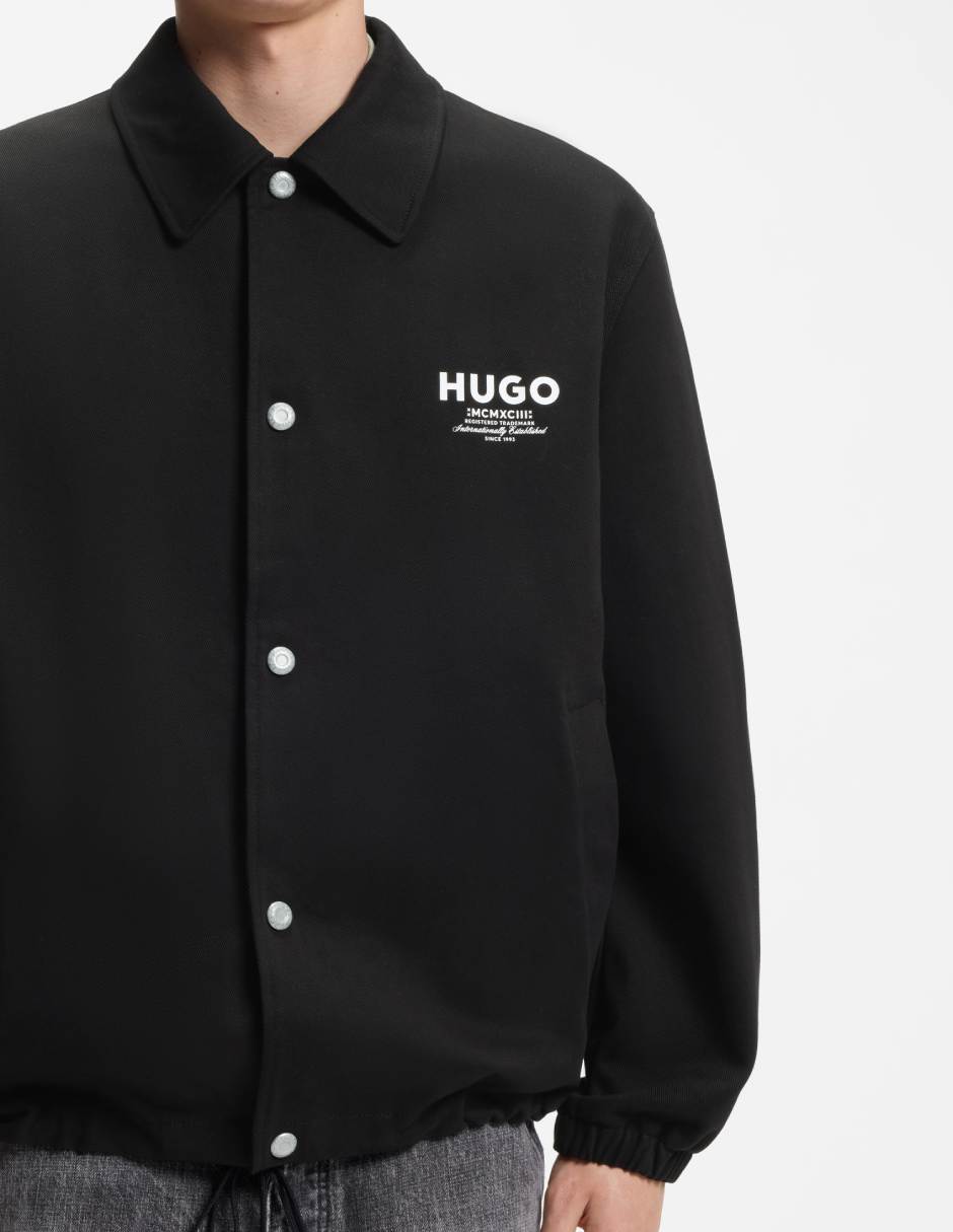Chamarra casual hugo bluede algodón para hombre 3
