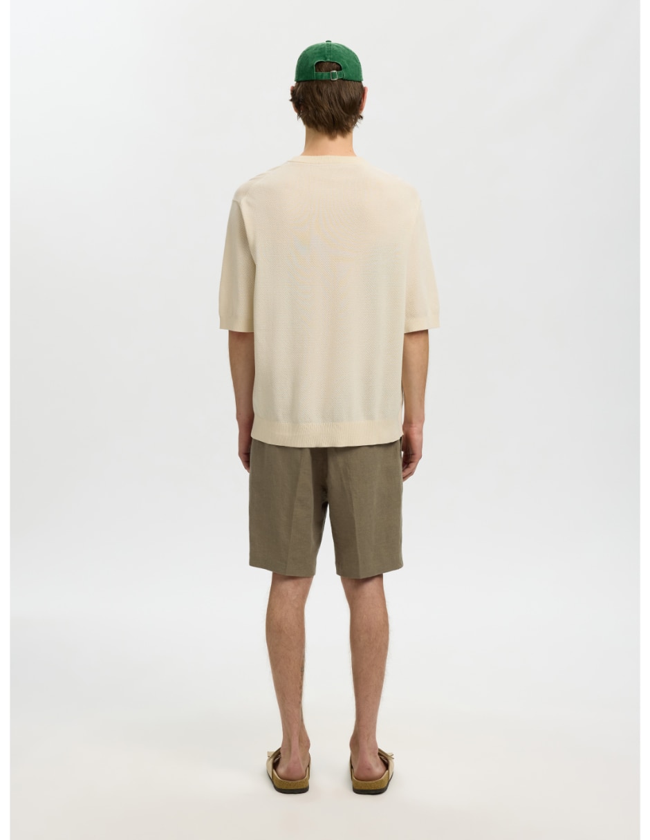 Playera selected cuello redondo para hombre