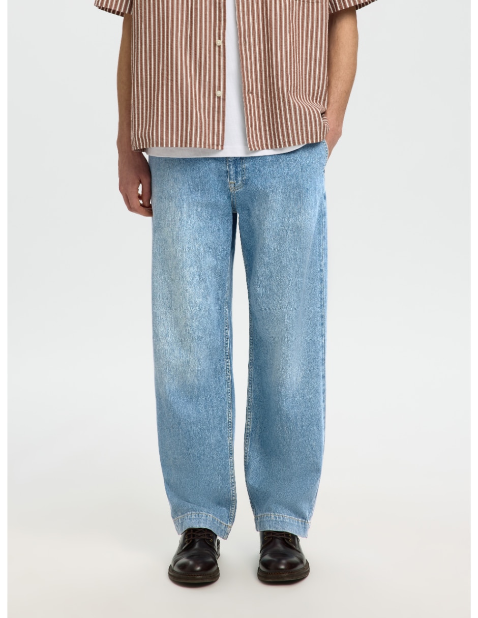 Jeans cargo bota deslavado para hombre Jeans cargo bota deslavado para hombre
