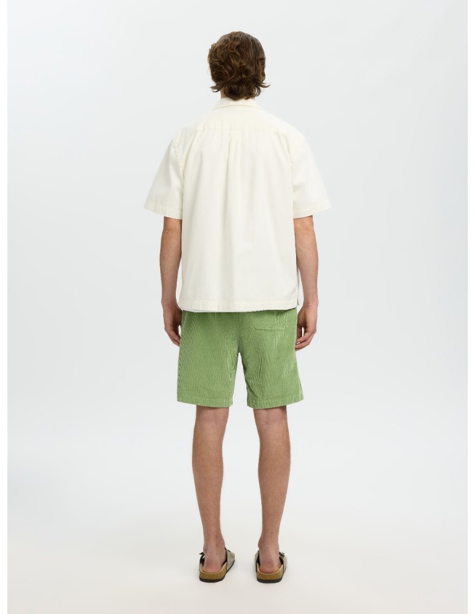Camisa casual selected de algodón manga corta para hombre