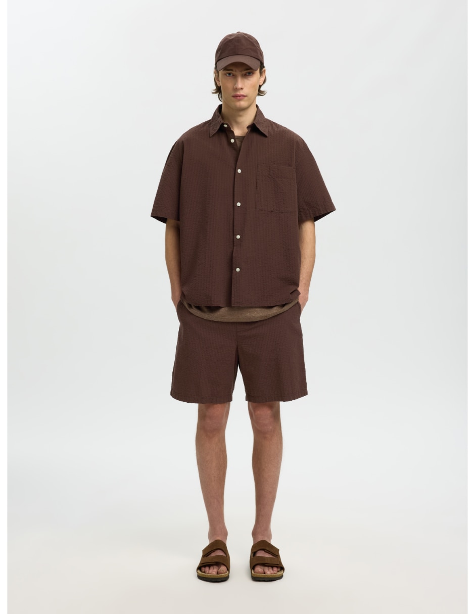 Camisa casual de algodón manga corta para hombre 2