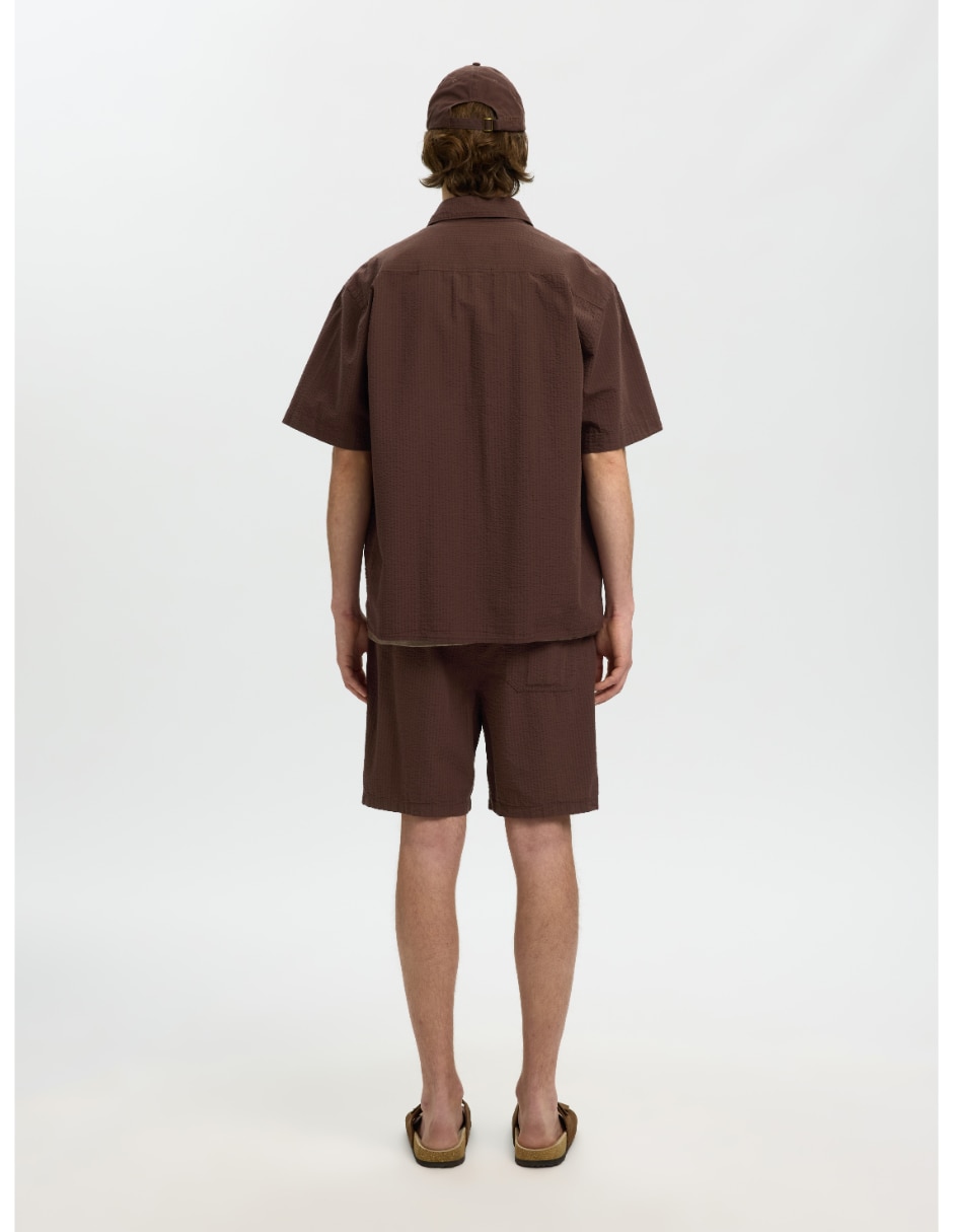 Camisa casual de algodón manga corta para hombre 4