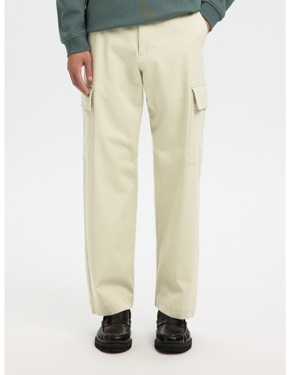 Pantalón casual cargo regular de algodón para hombre