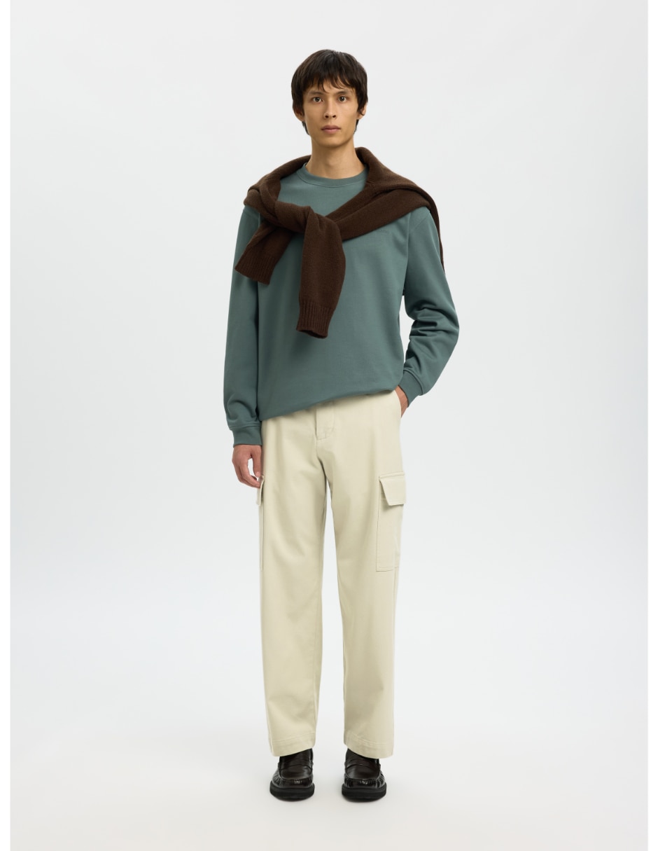 Pantalón casual cargo regular de algodón para hombre 3