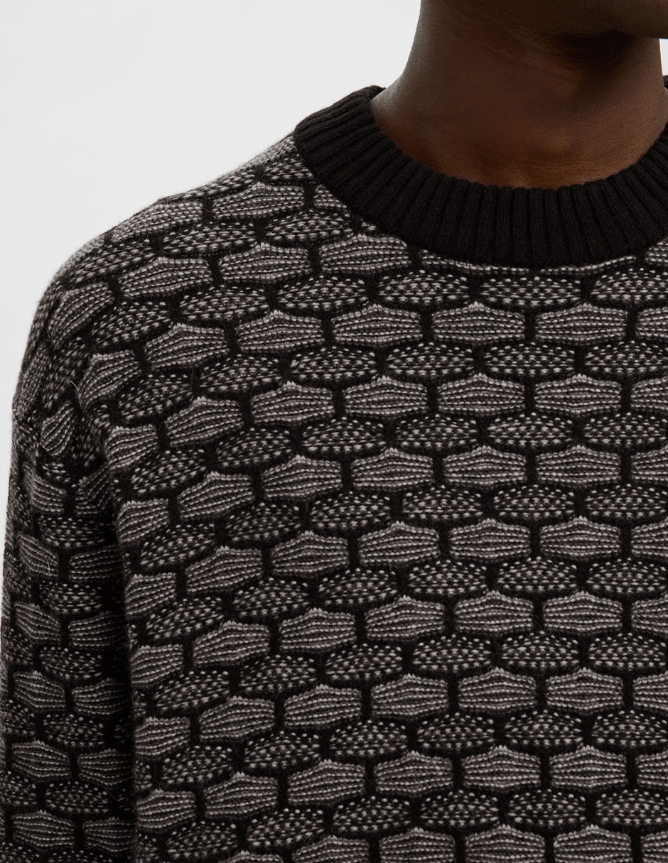 Suéter cuello redondo para hombre 2