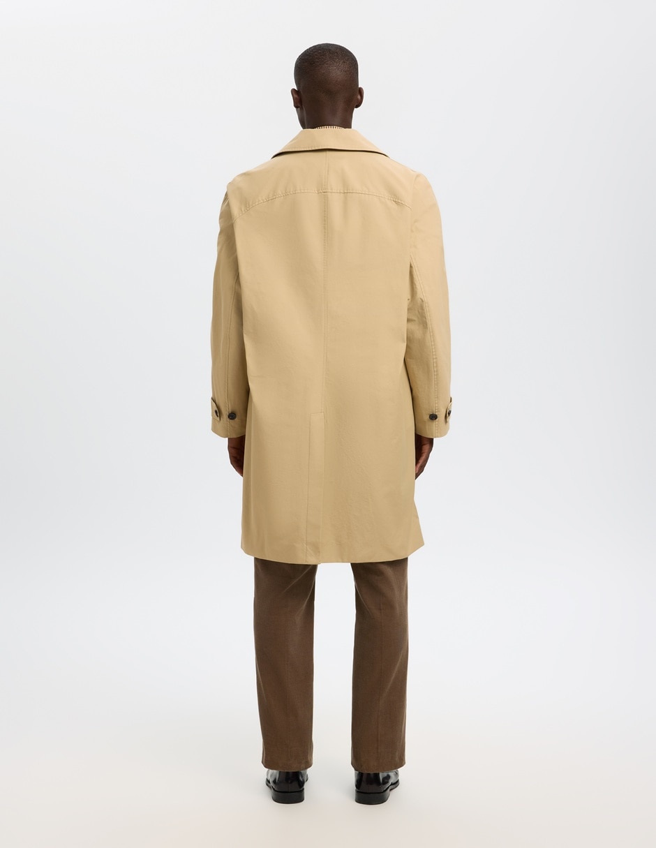 Gabardina a la rodilla para hombre 4