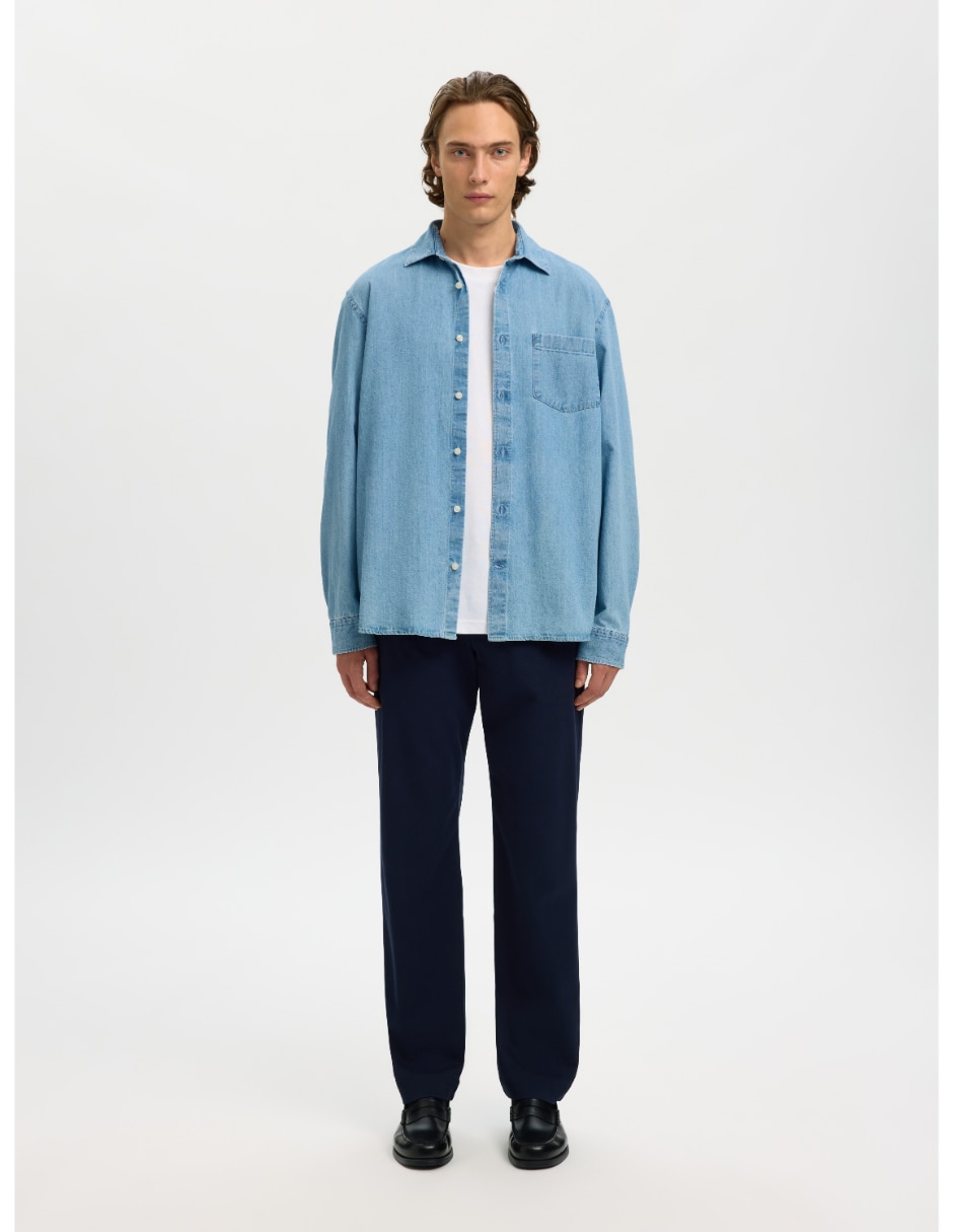 Camisa casual de algodón manga larga para hombre 3