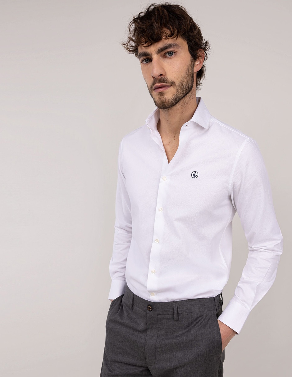 Camisa casual de algodón manga larga para hombre 4