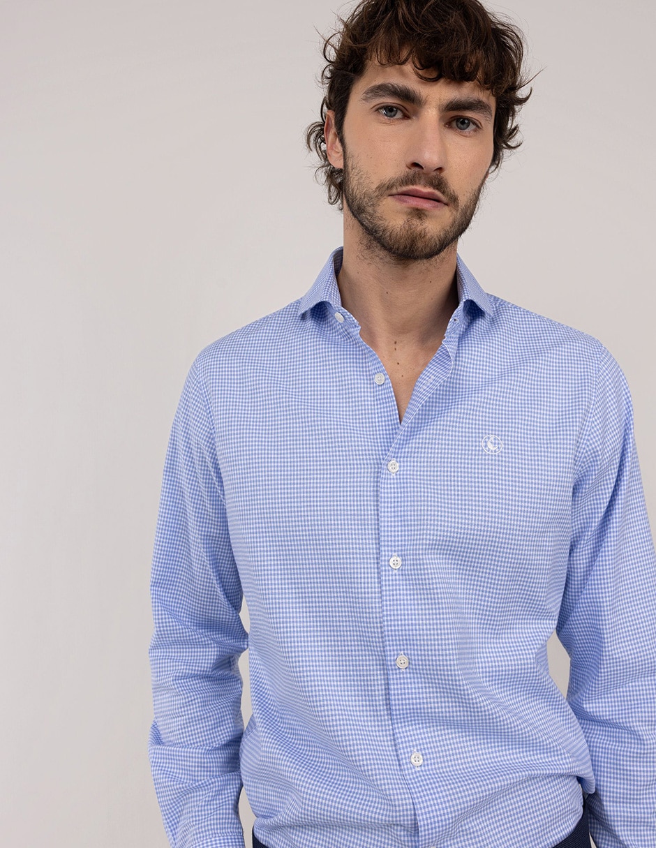 Camisa/sobrecamisa casual de algodón manga larga para hombre 8