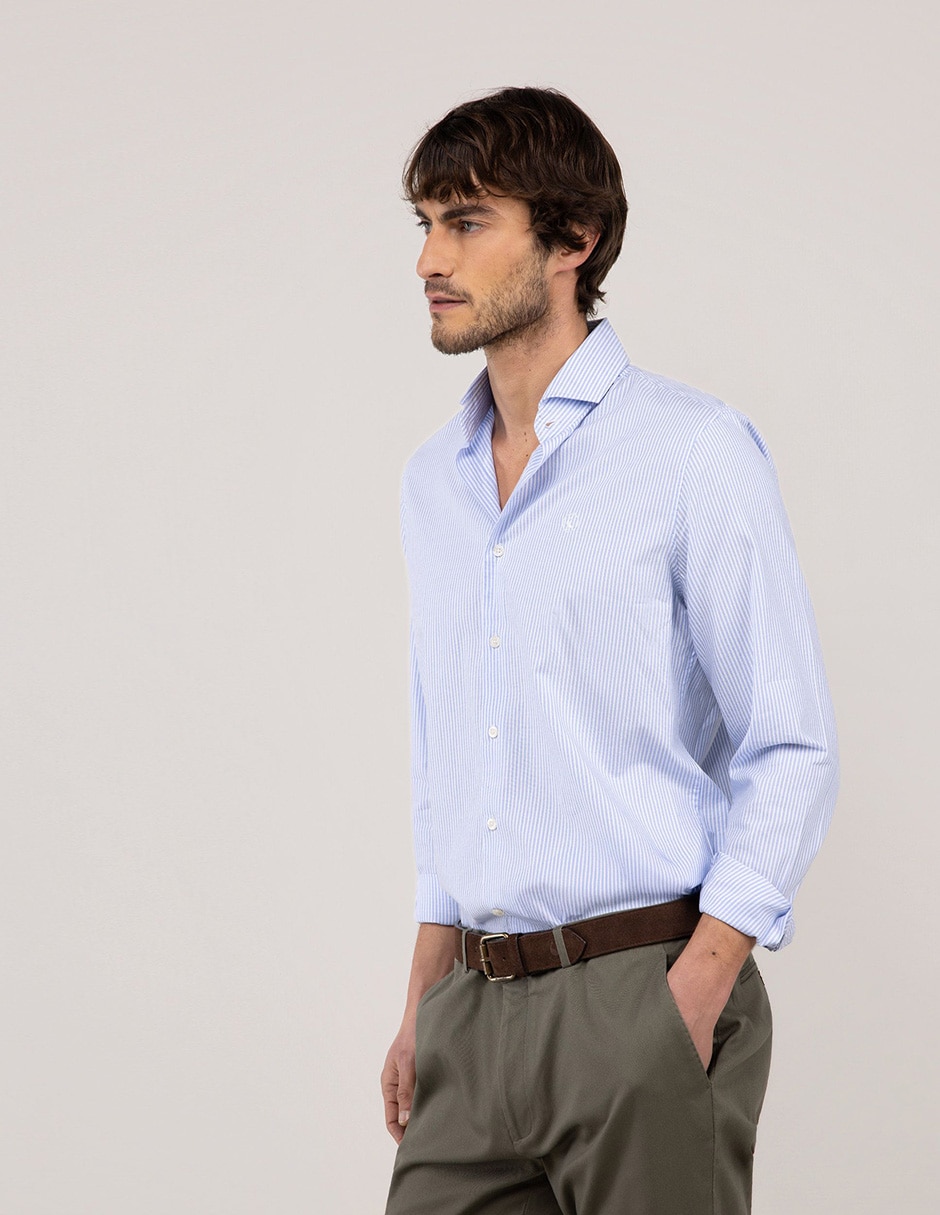 Camisa casual de algodón manga larga para hombre 3