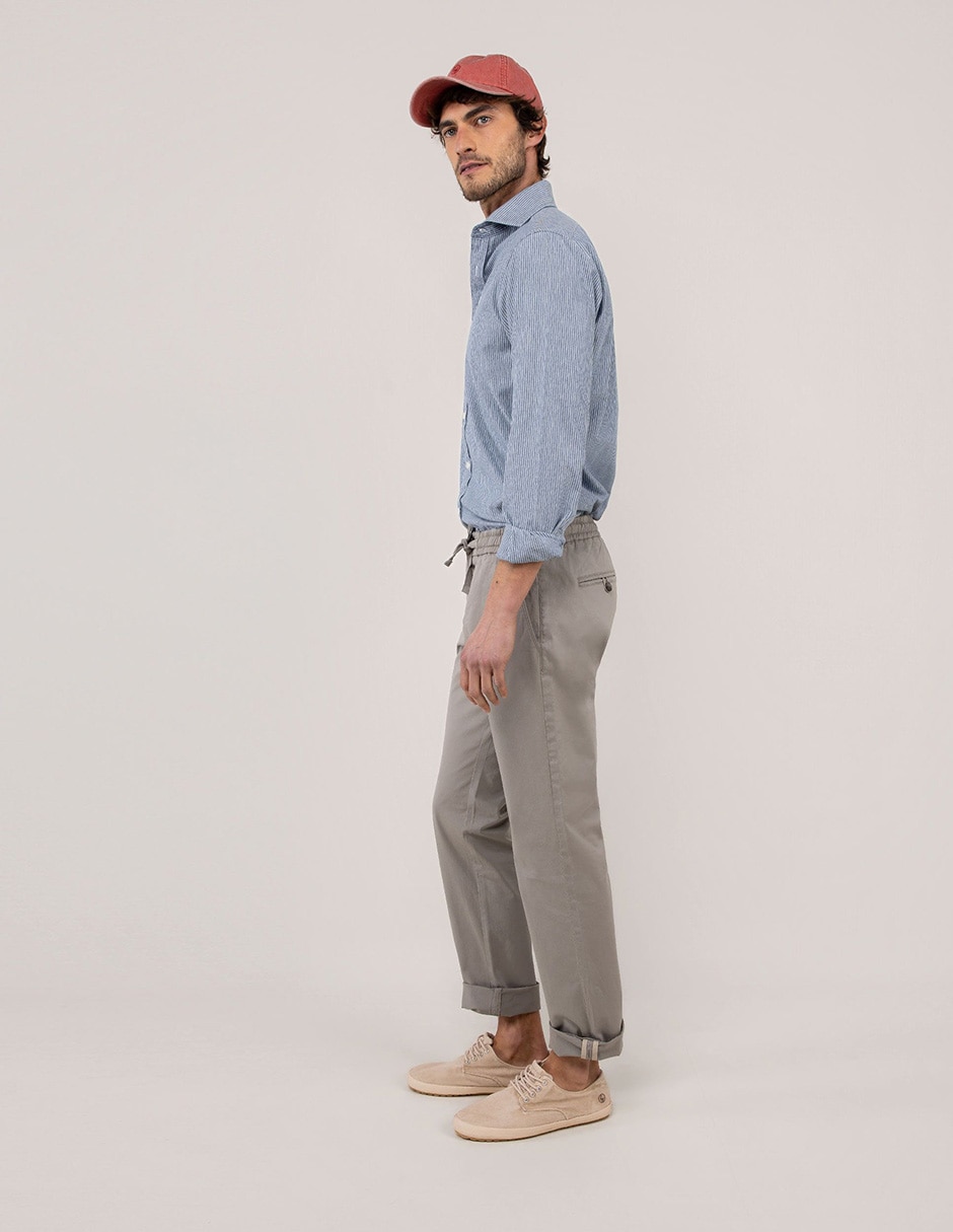 Camisa casual de algodón manga larga para hombre 2