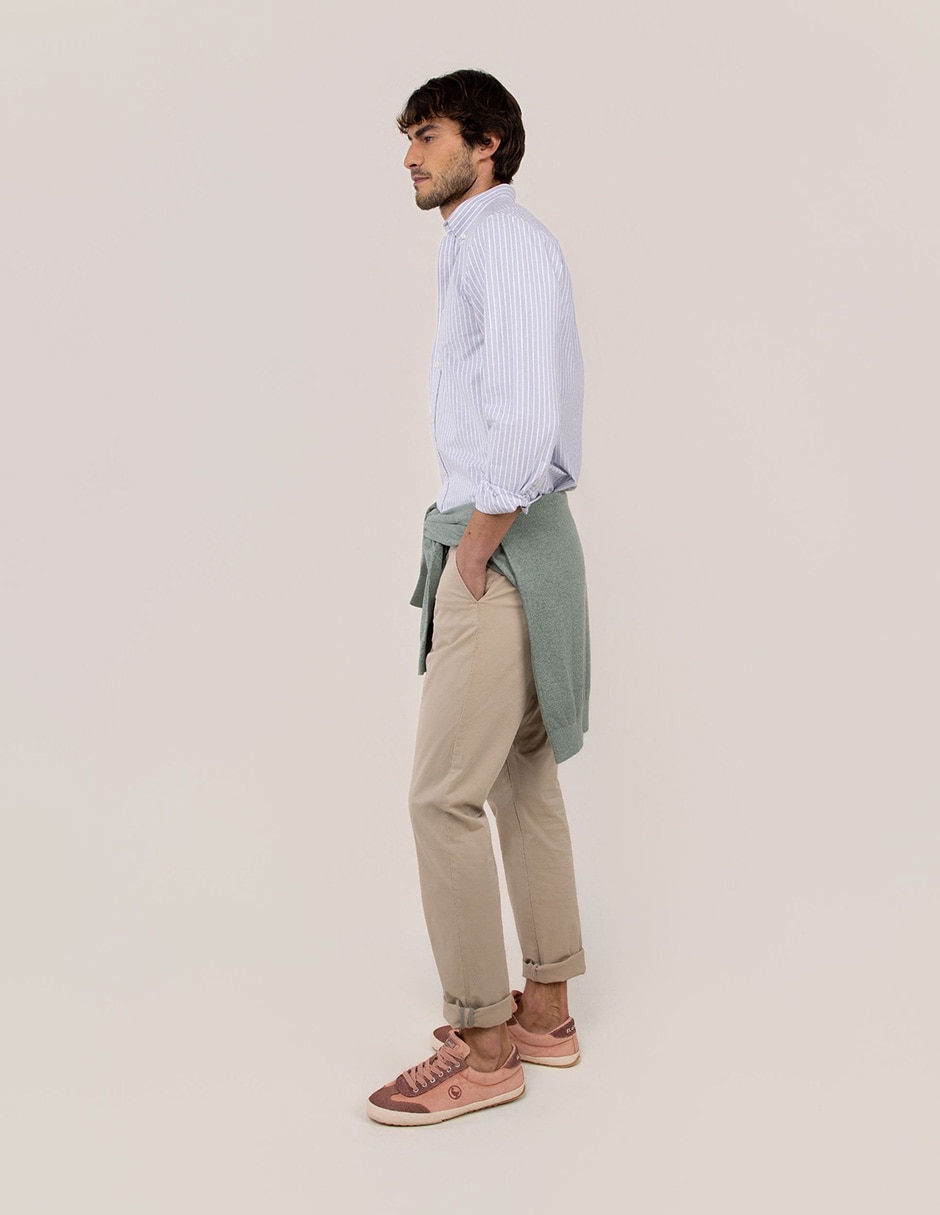 Camisa casual de algodón manga larga para hombre 3