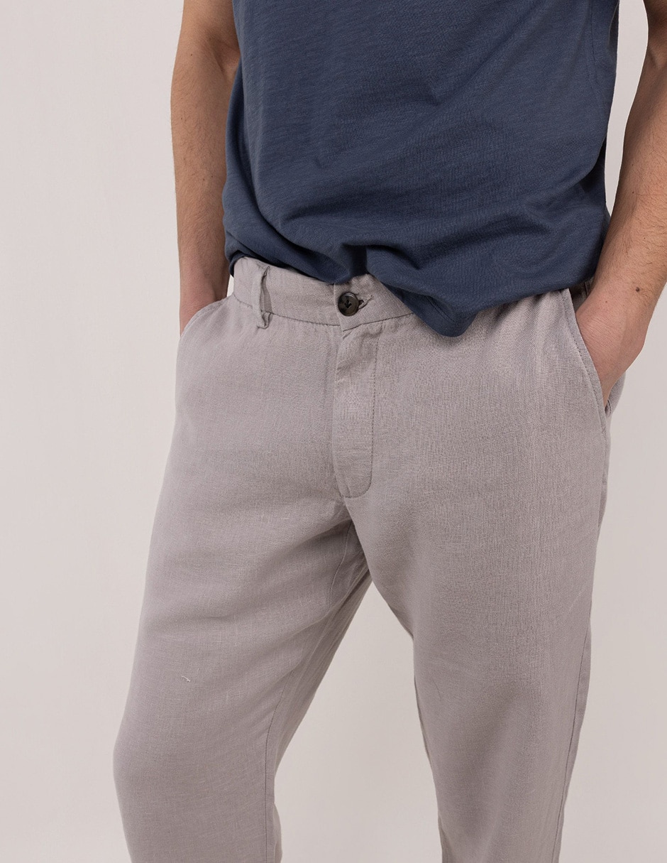 PANTALON EL GANSO 1020S26005, 38, GRIS