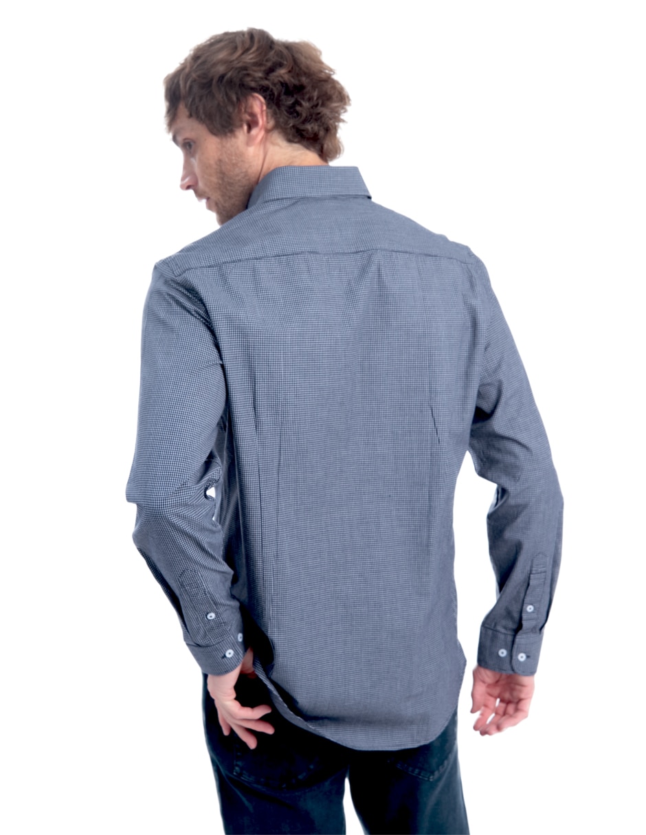 Camisa casual manga larga para hombre 2