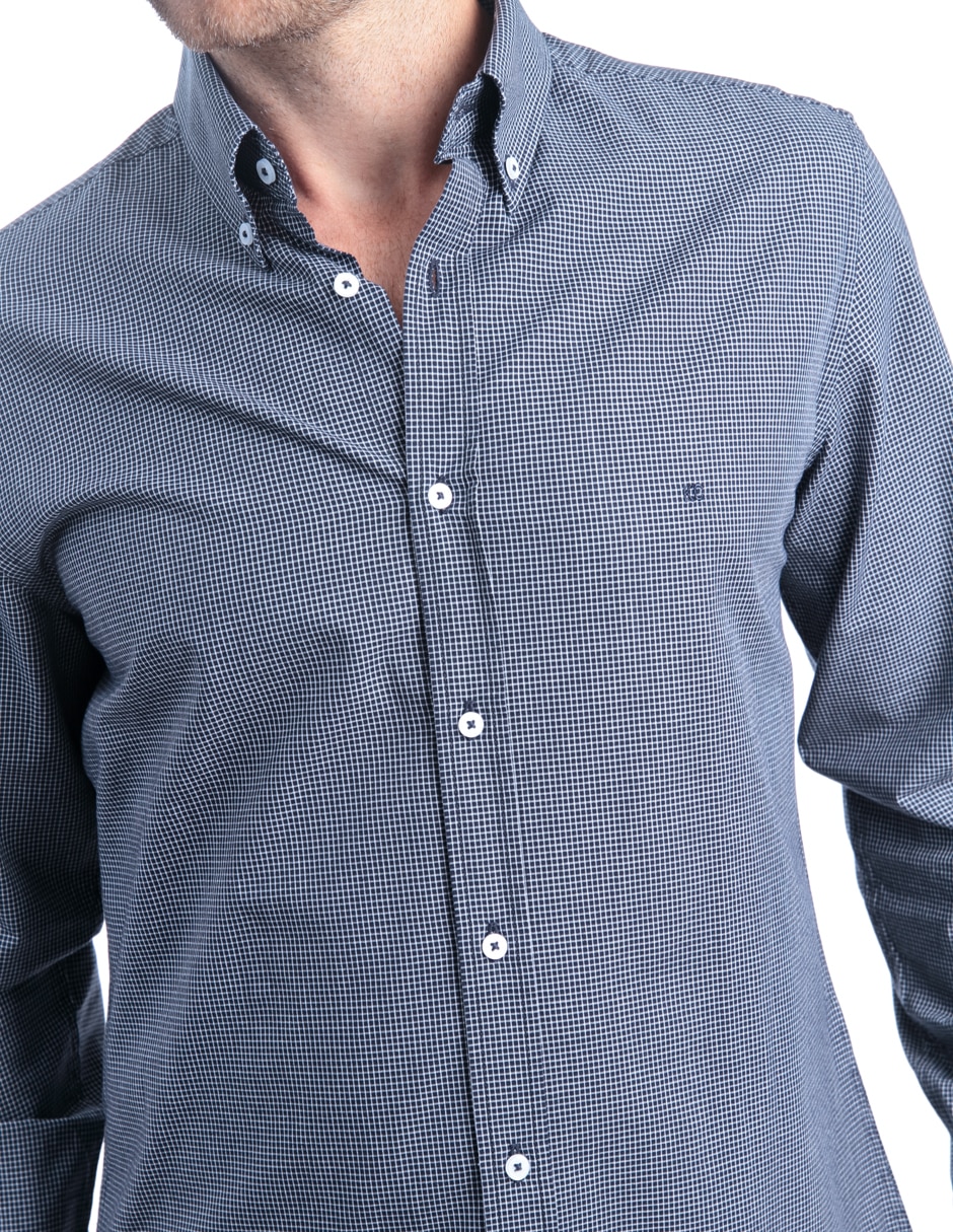 Camisa casual manga larga para hombre 3