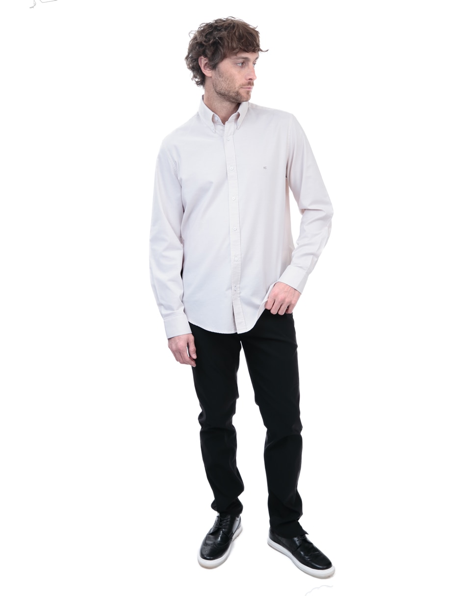 Camisa casual de algodón manga larga para hombre 4