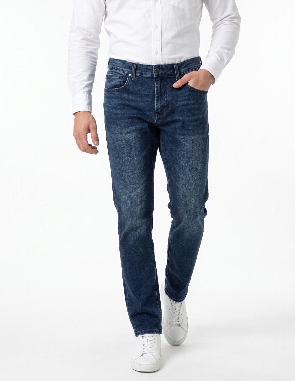Jeans slim 36Kcden61002 lavado desgastado para hombre Jeans slim 36Kcden61002 lavado desgastado para hombre
