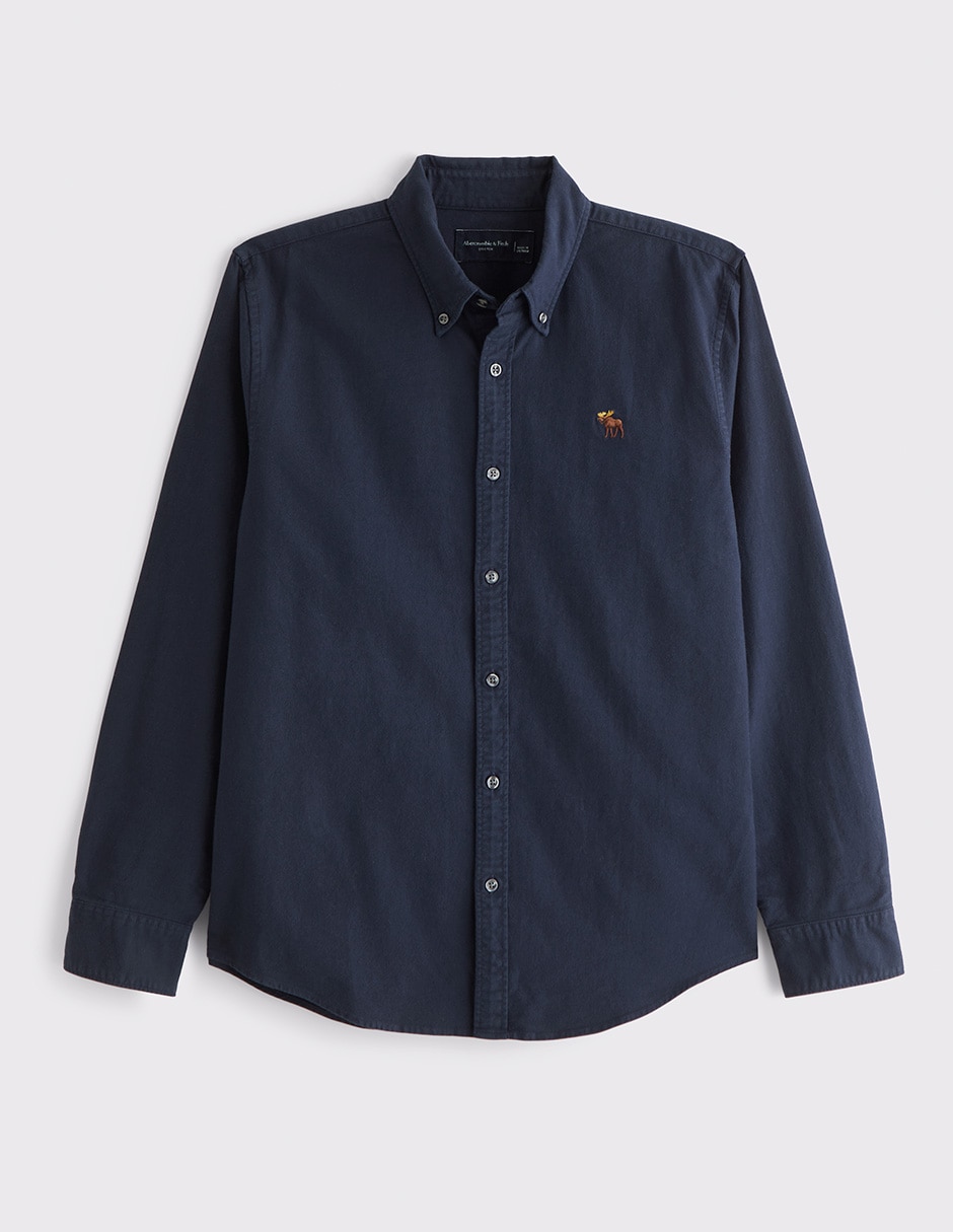 Camisa/sobrecamisa casual ba26 de algodón manga larga para hombre