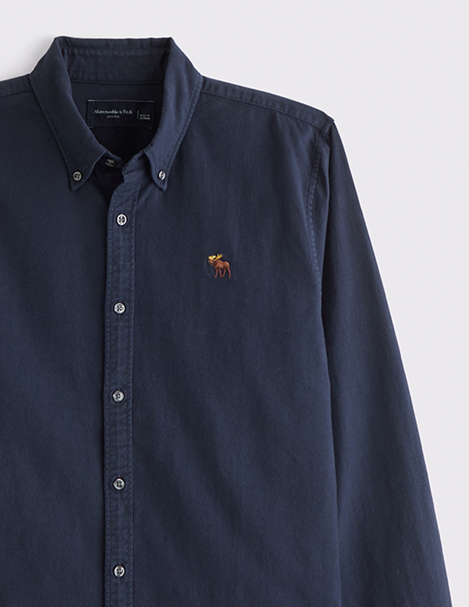 Camisa/sobrecamisa casual ba26 de algodón manga larga para hombre 4