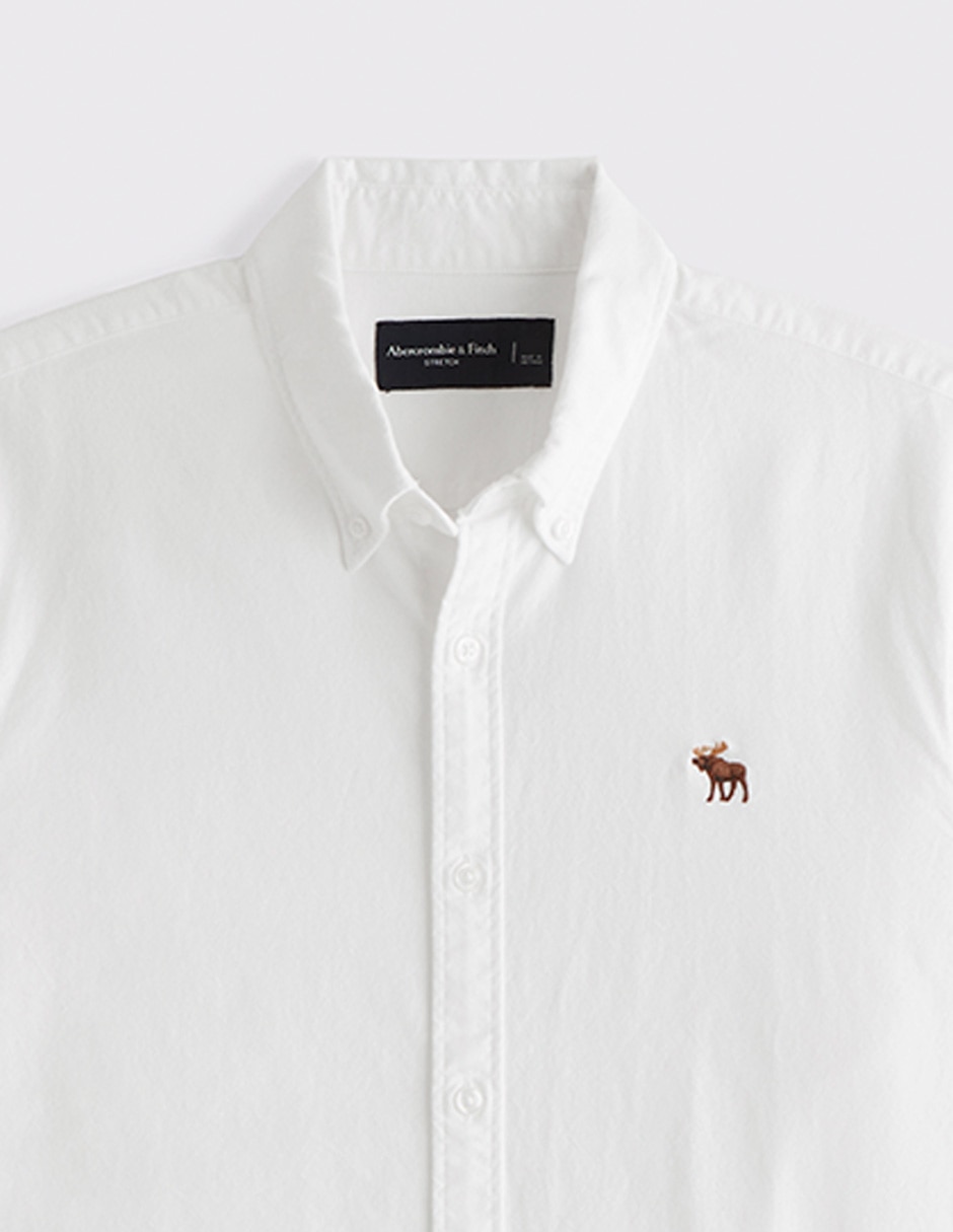 Camisa/sobrecamisa casual ba26 de algodón manga corta para hombre 4