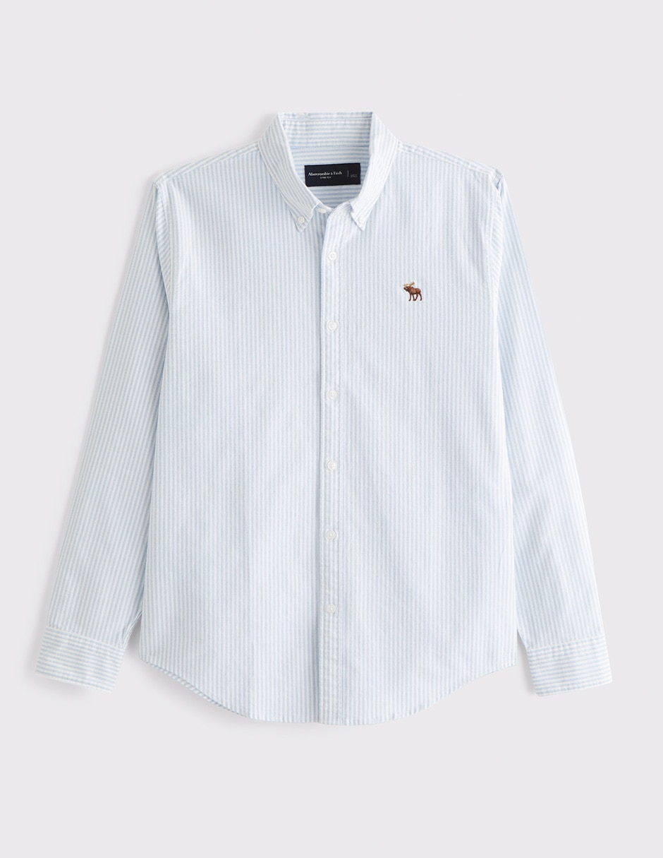 Camisa/sobrecamisa casual ba26 de algodón manga larga para hombre