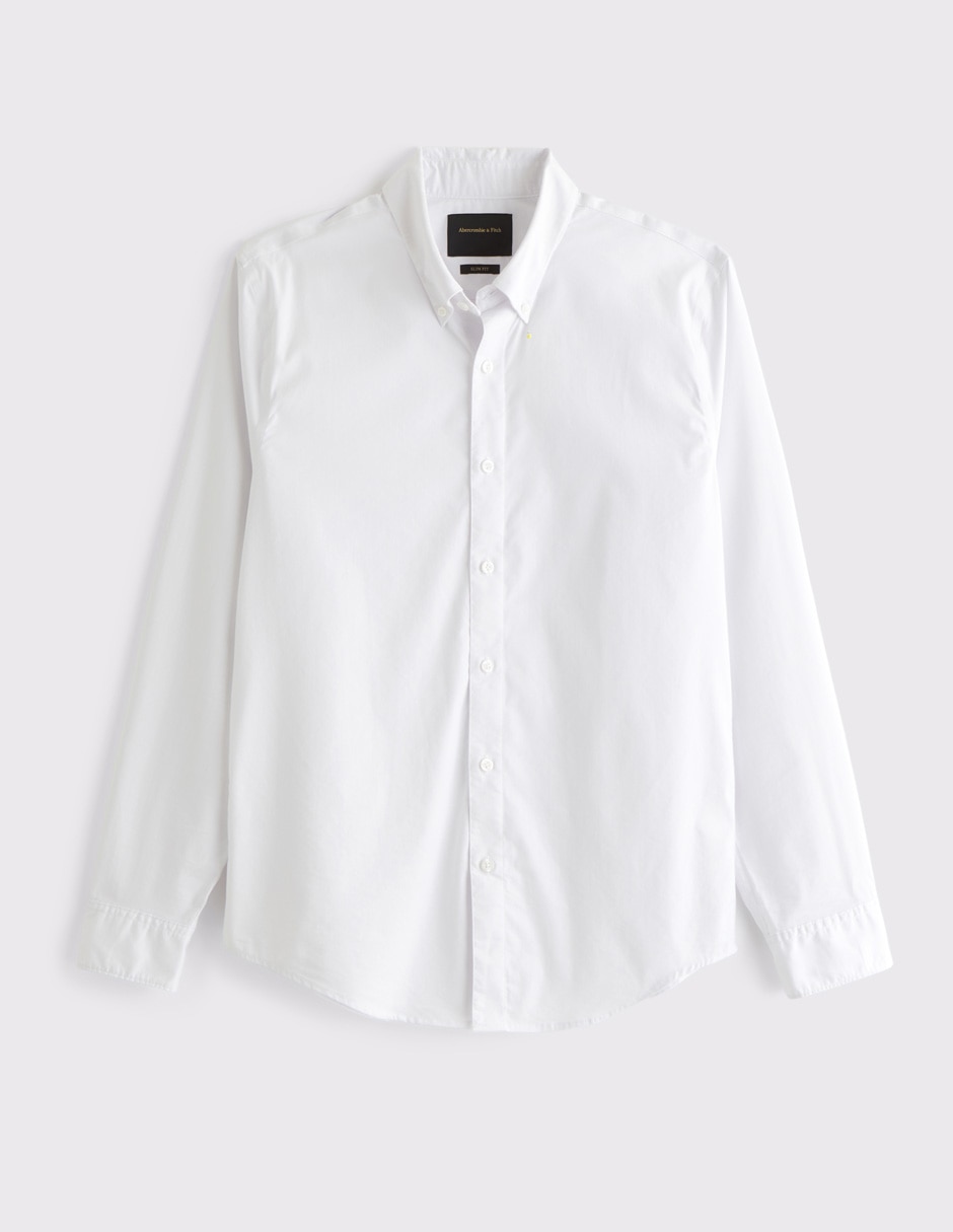Camisa casual de algodón manga larga para hombre Camisa casual de algodón manga larga para hombre