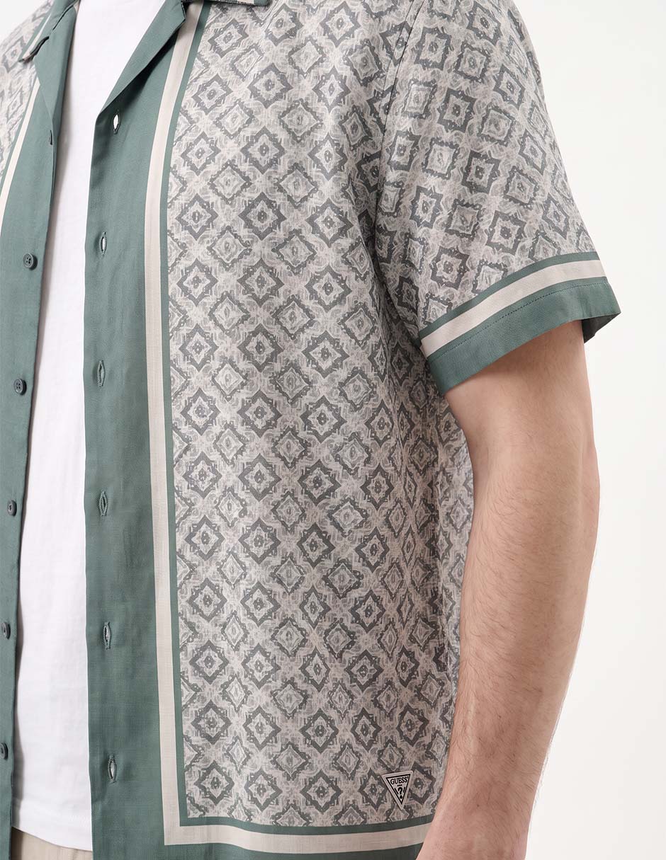 Camisa casual fa26 manga corta para hombre 6