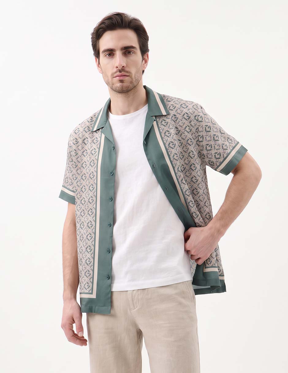 Camisa casual fa26 manga corta para hombre 3