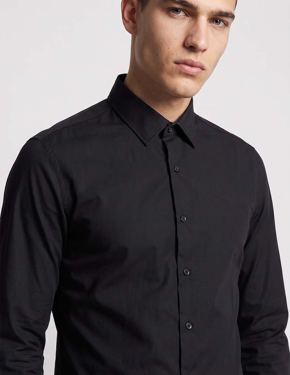 Camisa casual de algodón manga larga para hombre 3
