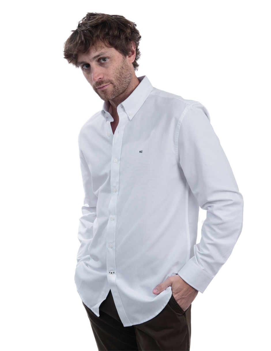 Camisa casual de algodón manga larga para hombre 2