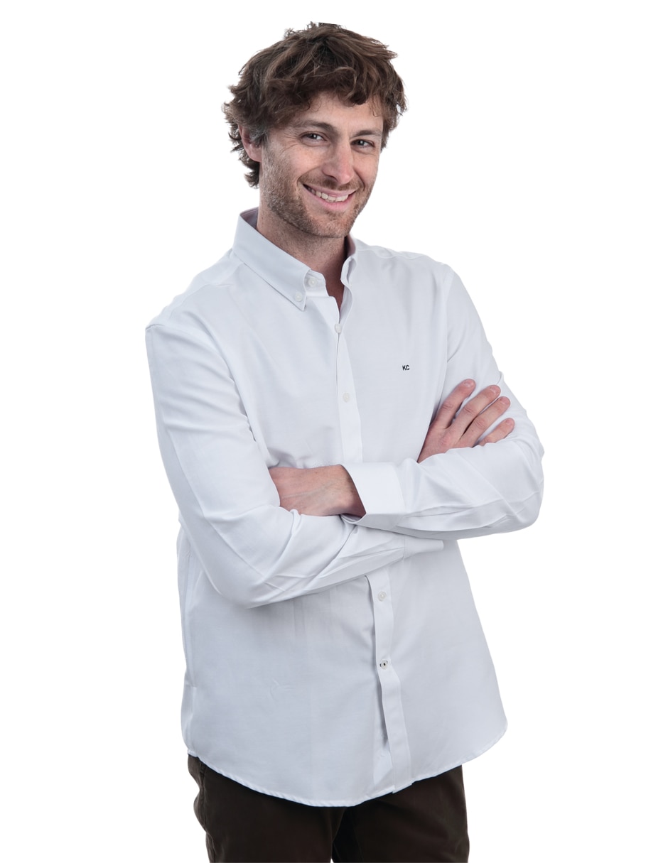 Camisa casual de algodón manga larga para hombre 4